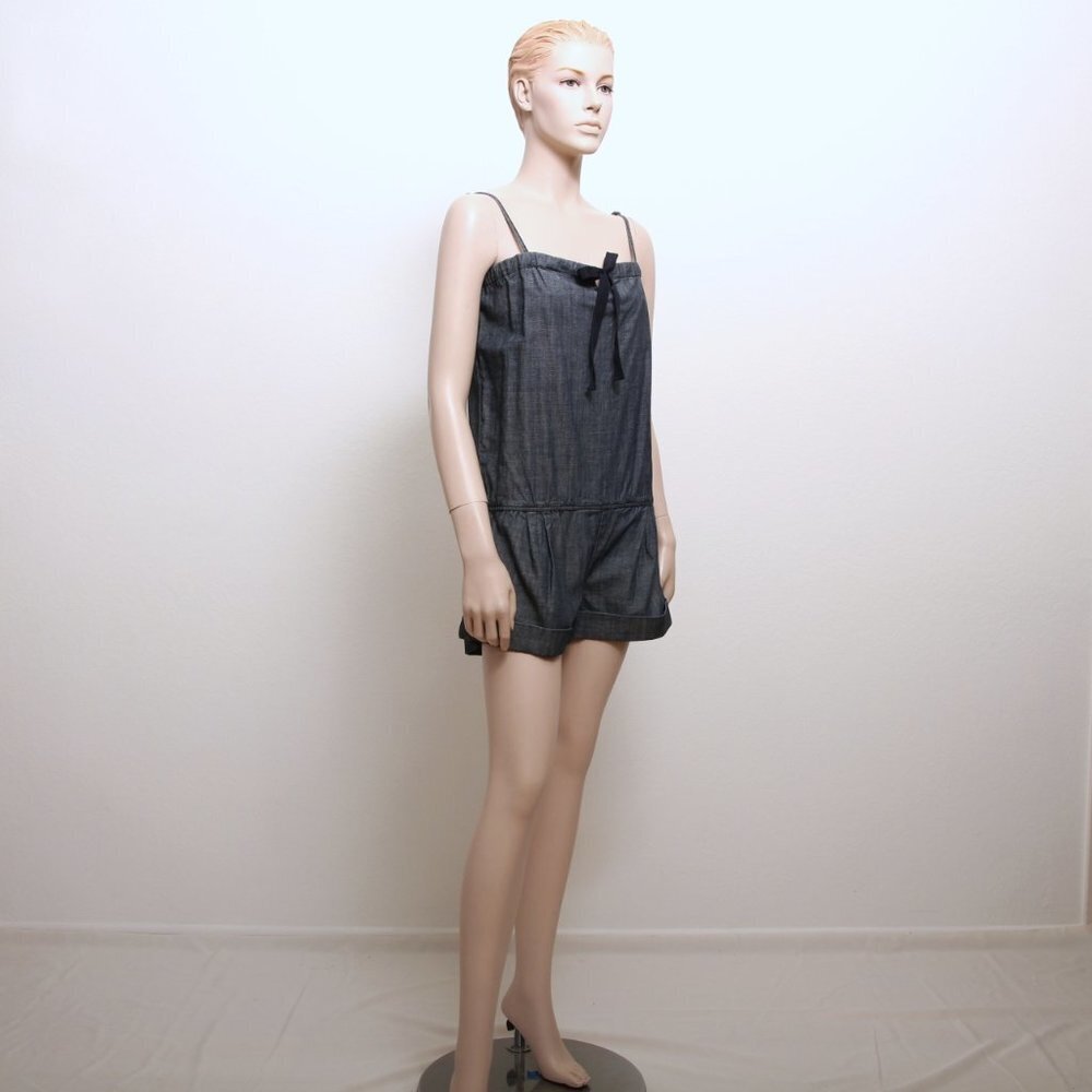 NWT 7 for All Mankind Spaghetti Strap Denim Romper